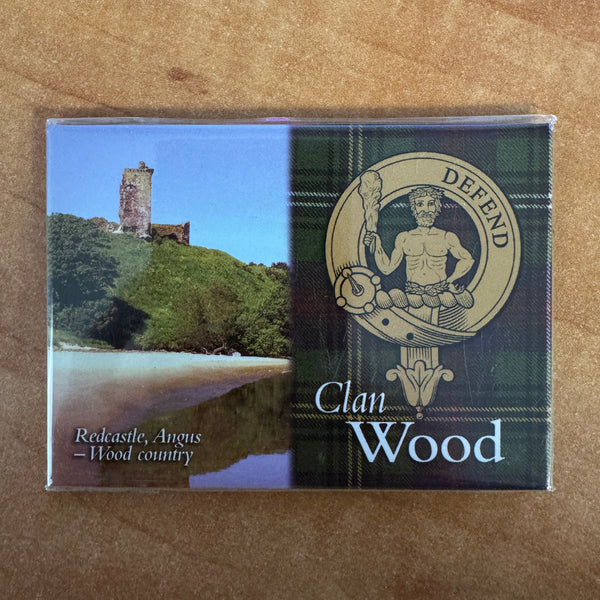 Clan Fridge Magnet Wood