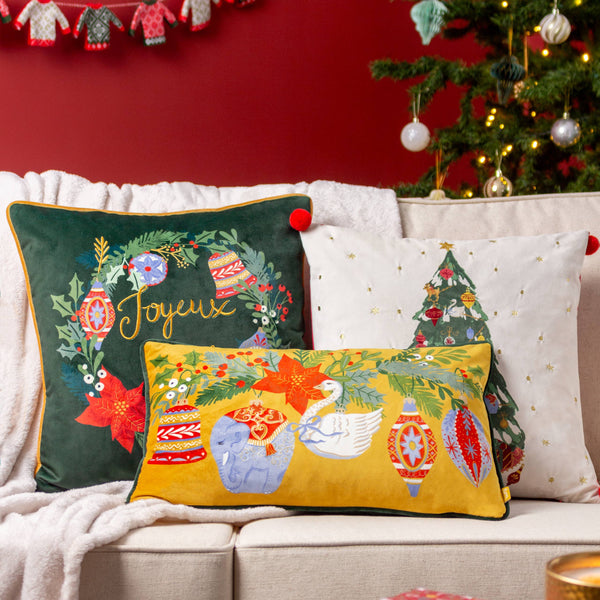 Cushion Christmas Deck the Halls