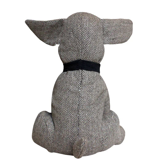 Doorstop Dog Herringbone