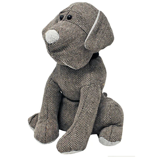 Doorstop Dog Herringbone