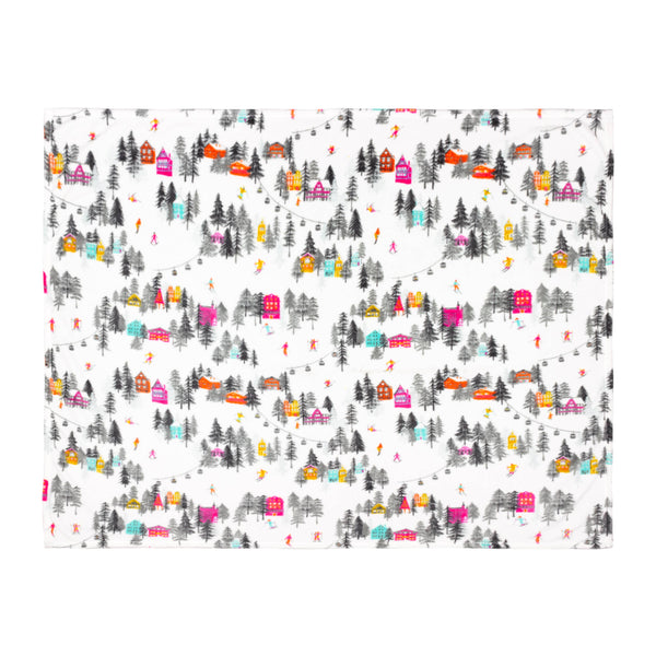 Fleece Throw Snow Christmas