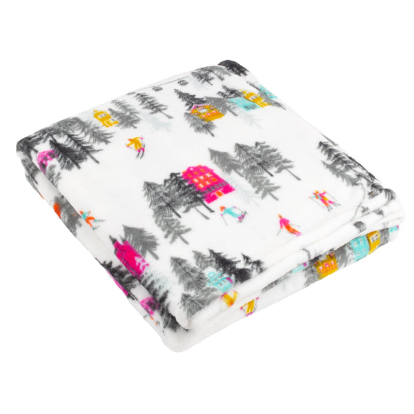 Fleece Throw Snow Christmas
