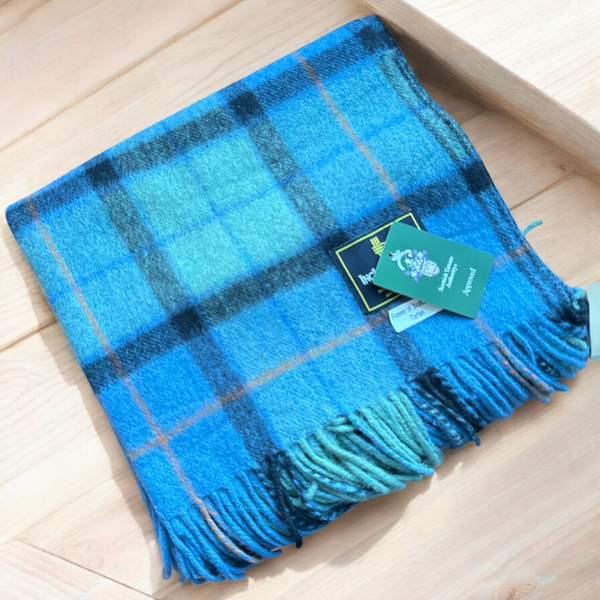 Flower of Scotland Tartan  Wool  Blanket 