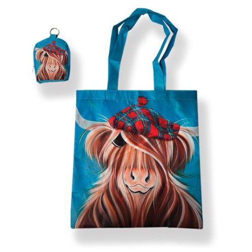 Foldable Shopping Bag Hamish Highland Cow 