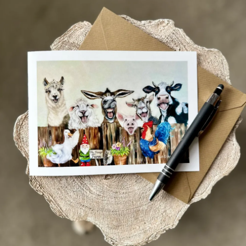 Funny Farm Greeting card