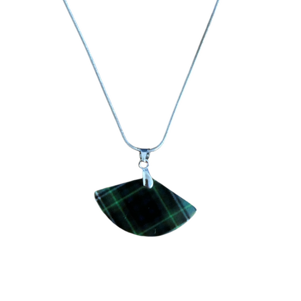 Green Tartan Necklace 