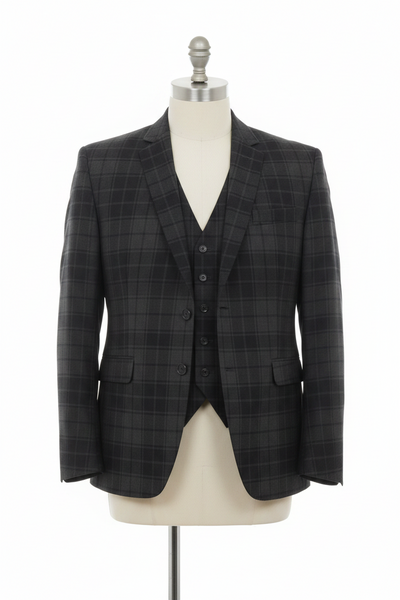 Tartan Jacket Grey Highlander