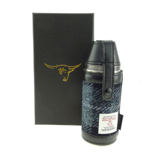 Harris Tweed 8oz Hunting Flasks in 5 Colours