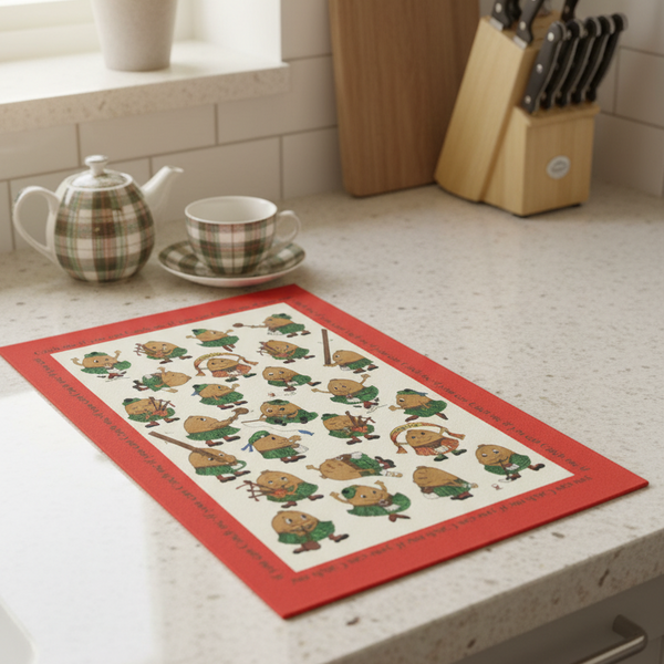 Haggis in Kilts Tea Towel