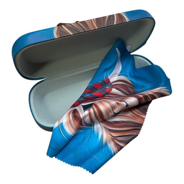 Hamish Highland Cow Glasses Case