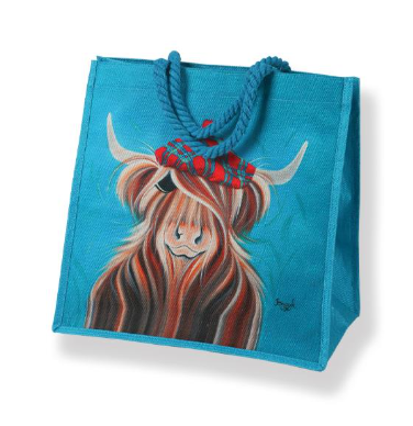 Hamish Highland Cow Jute Bag