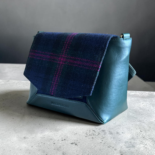 Harris Tweed Highland Messenger Bag Baird Check
