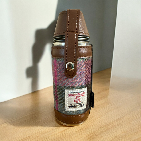 Harris Tweed Hunting Flask .
