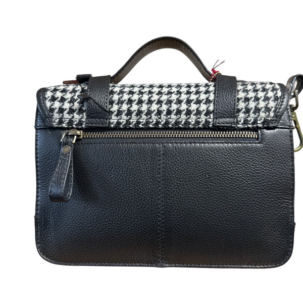 Harris Tweed Leather Medium Satchel Bag 