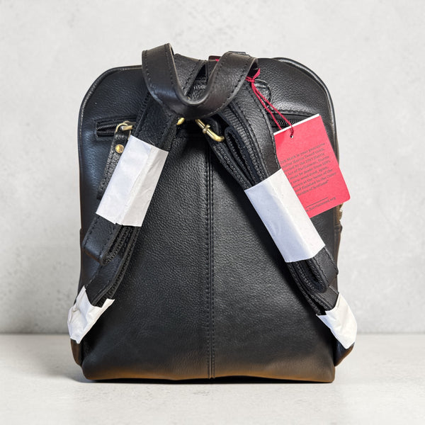 Harris Tweed Leather Multi Fuctional Backpack