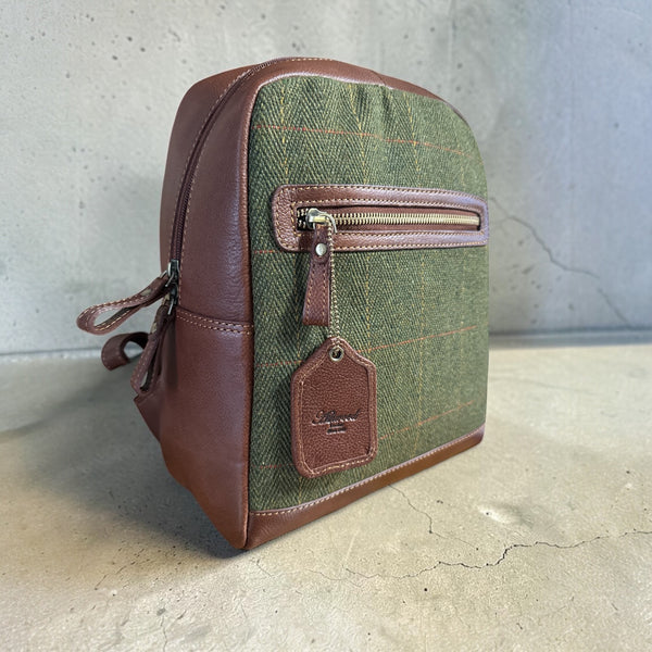 Harris Tweed Leather Multi Fuctional Backpack
