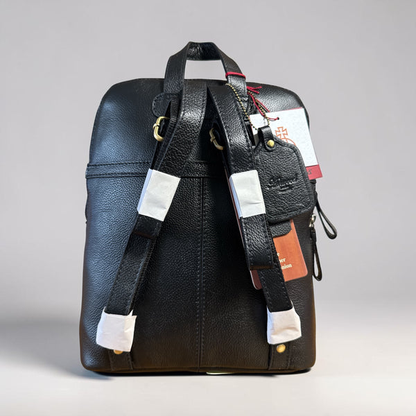 Harris Tweed Leather Multi Pocket Backpack