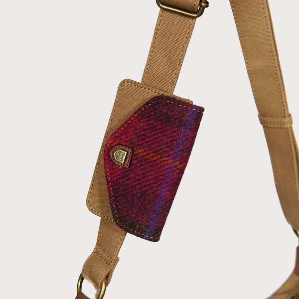 Harris Tweed Luna bag Fuschia