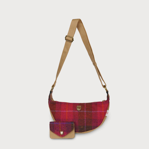 Harris tweed Luna Bag Fuschia 