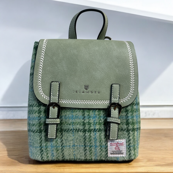 Harris Tweed Mini Jura Bag Mint .