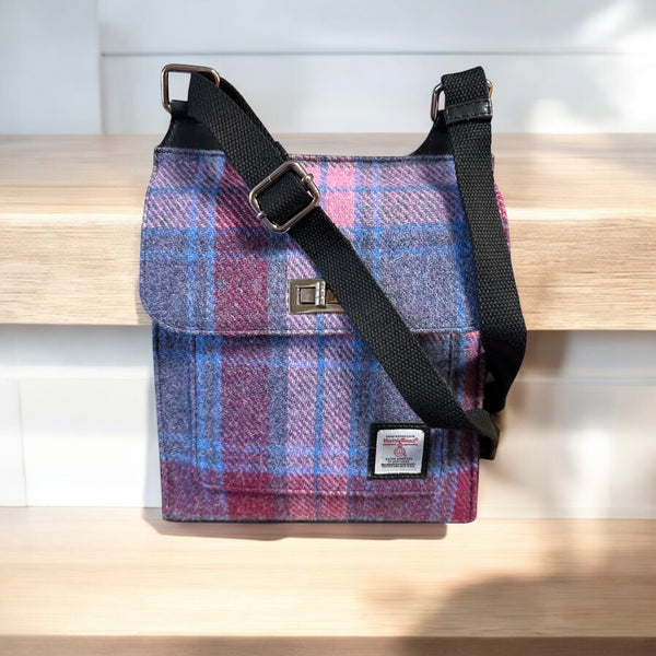 Harris Tweed Pastel Pink Satchel Bag