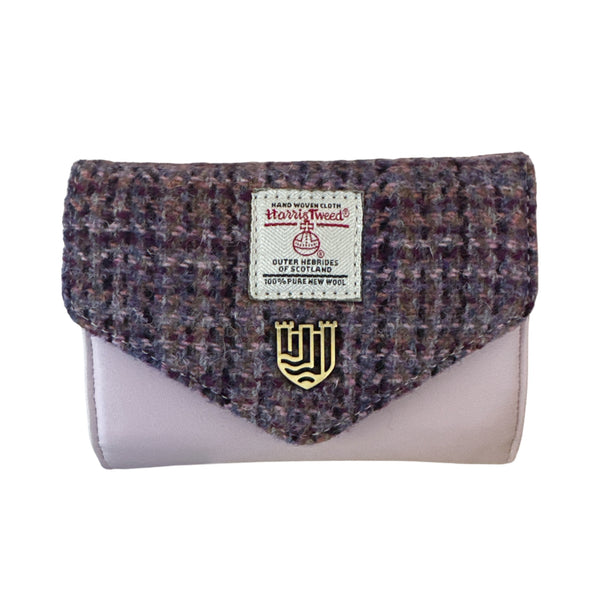 Harris Tweed Small ClaspPurse Purple Mini .