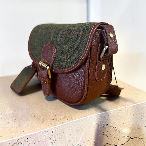 Harris Tweed Small Saddle Bag 