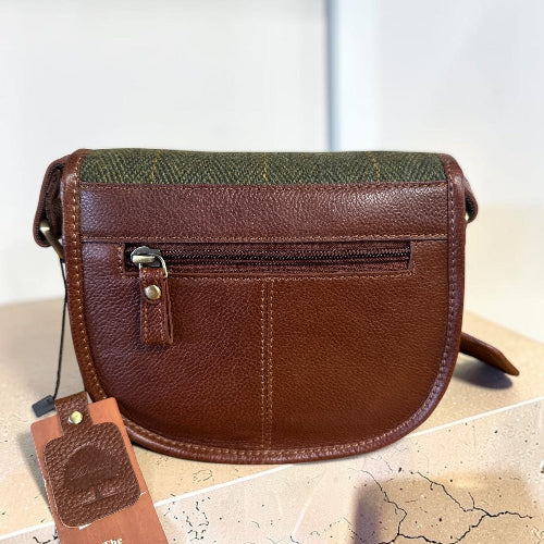 Harris Tweed Small Saddle Bag 