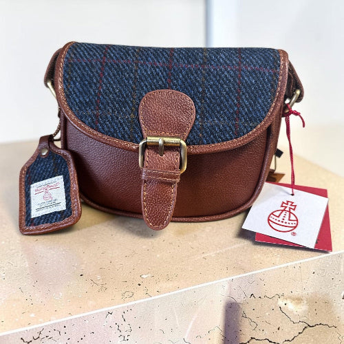Harris Tweed Small Saddle Bag 