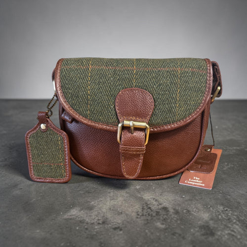 Harris Tweed Small Saddle Bag 
