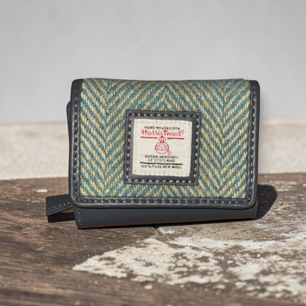 Harris Tweed Small Trifold Purse