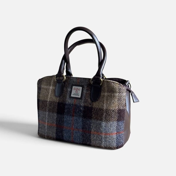 Harris Tweed Top Handle Bag Chestnut