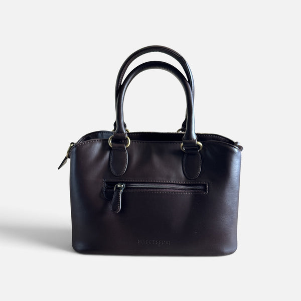 Harris Tweed Top Handle Bag Chestnut