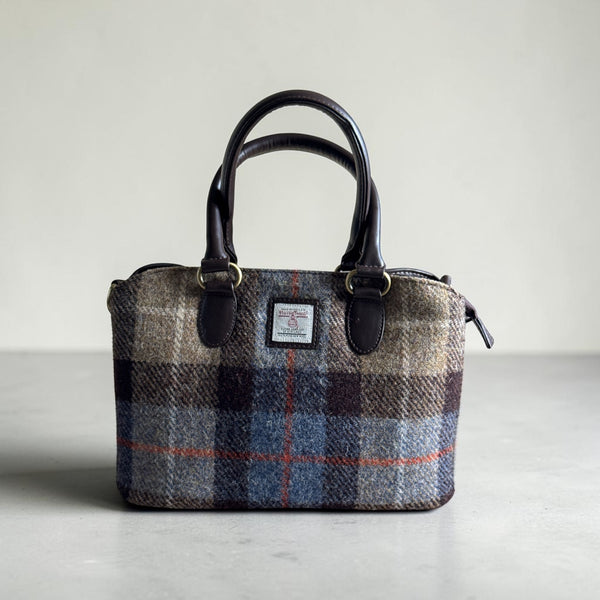 Harris Tweed Top Handle Bag Chestnut