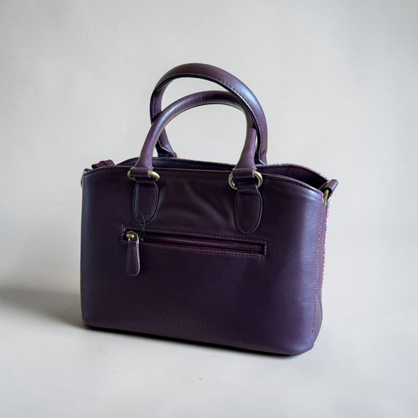 Harris Tweed Top Handle Bag Pastel Pink
