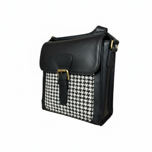 Harris Tweed leather Crossbody Bag 