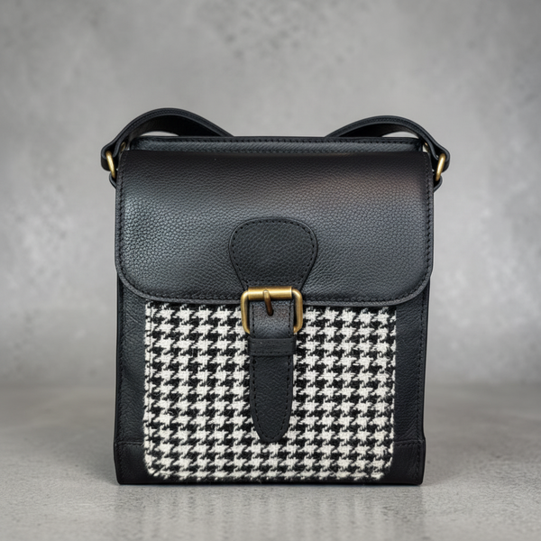 Harris Tweed leather Crossbody Bag 