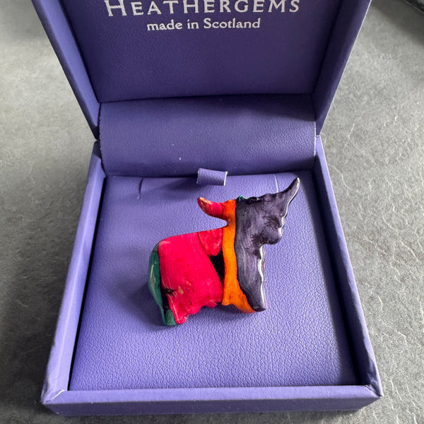 Heathergems Brooch _Highland Cow HB22