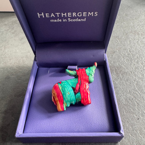 Heathergems Brooch _Highland Cow HB22