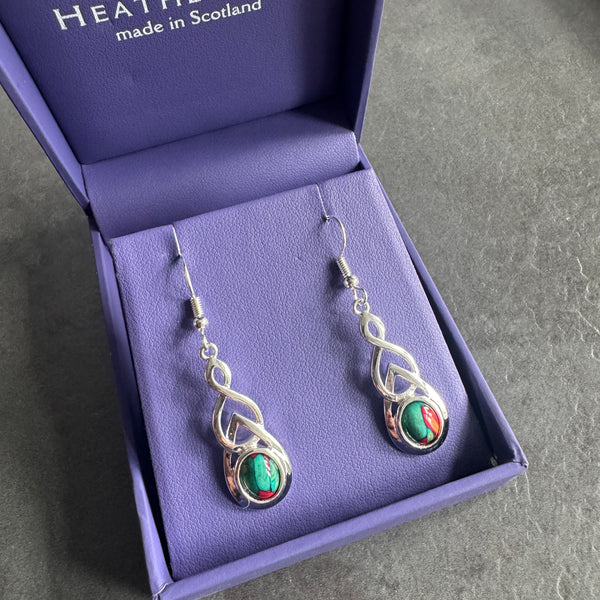 Heathergems Celtic Drop earings