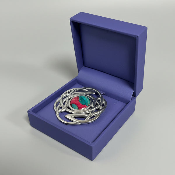 Heathergems Celtic Knot Brooch 