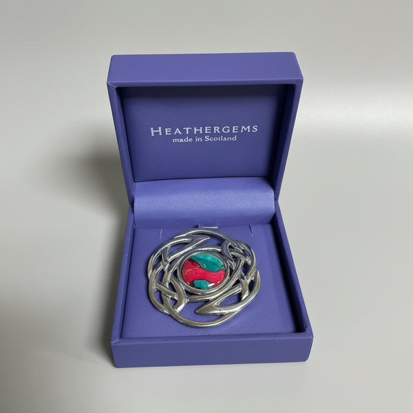 Heathergems Celtic Knot Brooch