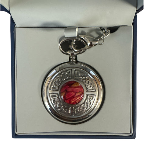 Heathergems Celtic Quartz Pocket Watch