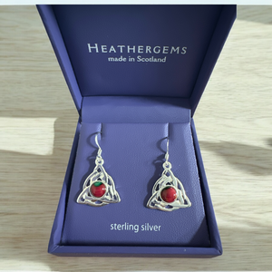 Heathergems Celtic Silver Earrings 