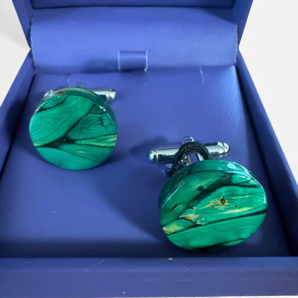 Heathergems Cufflinks Green