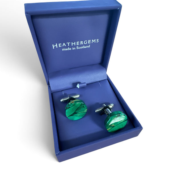 Heathergems Cufflinks Green