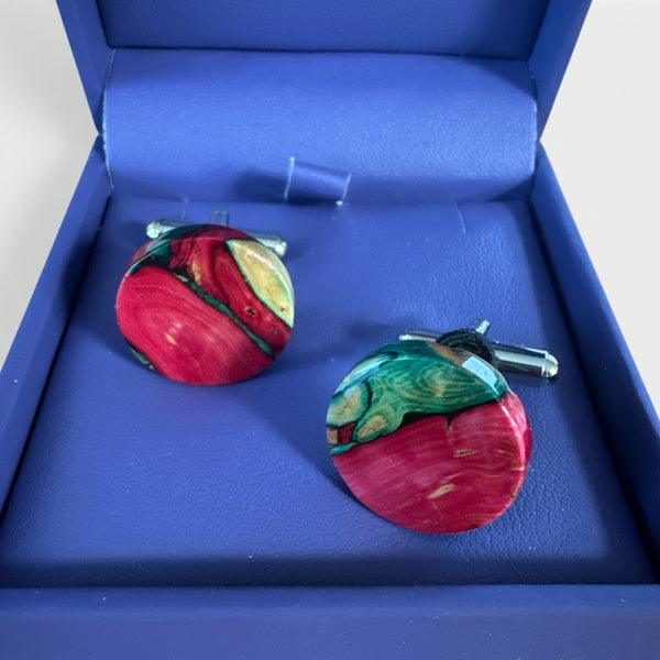 Heathergems Cufflinks Red