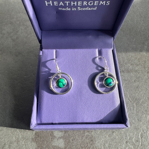 Heathergems Drop Circle Earrings HE93  1
