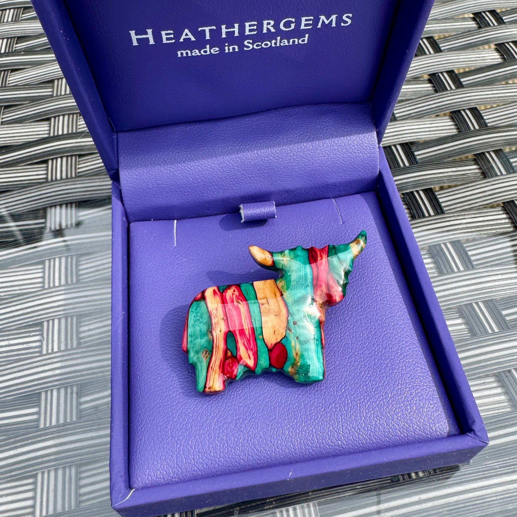 Heathergems Highland Cow Brooch HB22