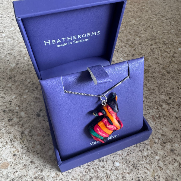 Heathergems Highland Cow Necklace Pendant